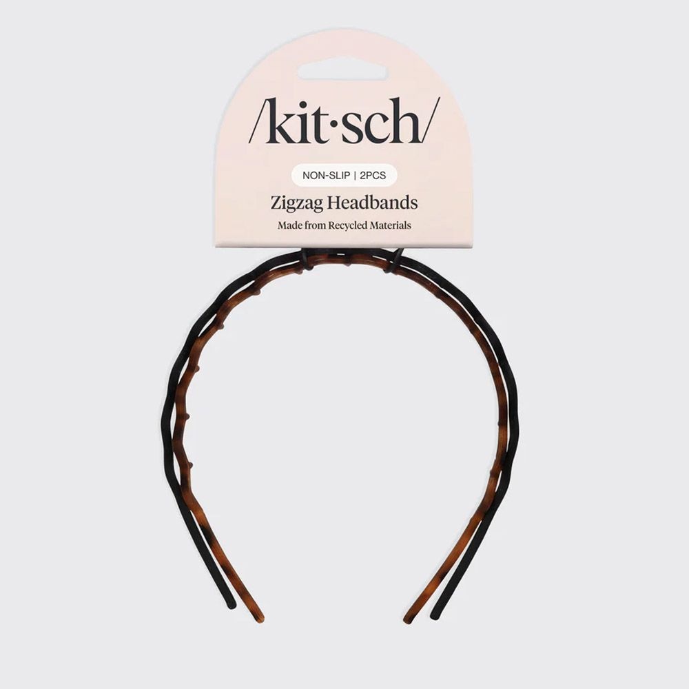Kitsch 헤일리비버 용수철 머리띠 키치 Zig Zag Headbands 2개입