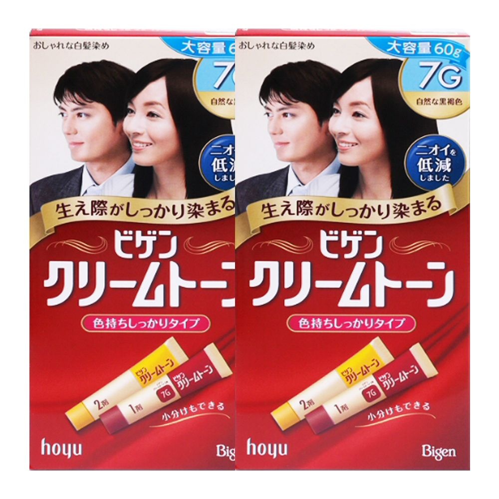 비겐크림톤 염색약 7G 자연흑갈색 60g X 2개