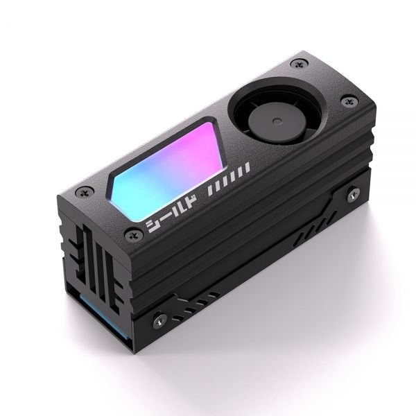 EZDIY-FAB SHIELD aRGB M.2 SSD 히트싱크 쿨링팬 (블랙)