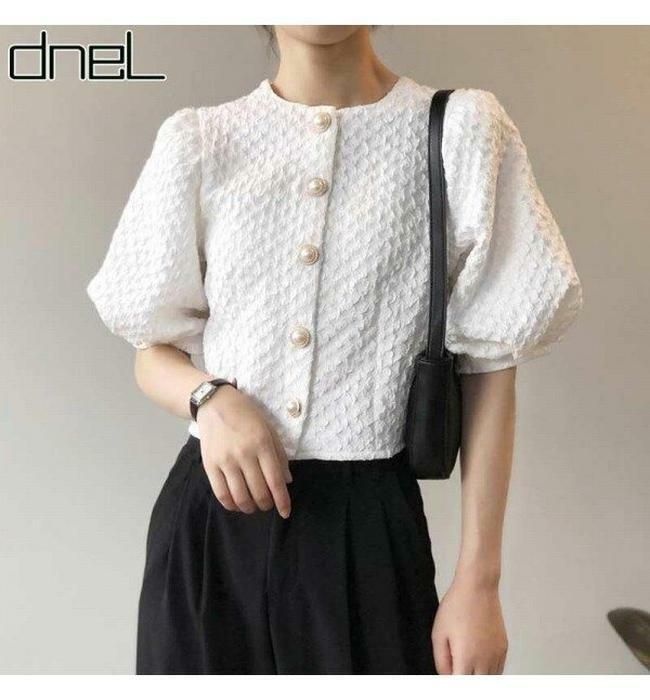(현대Hmall) [드넬][드넬]자가드진주블라우스DWB31085A