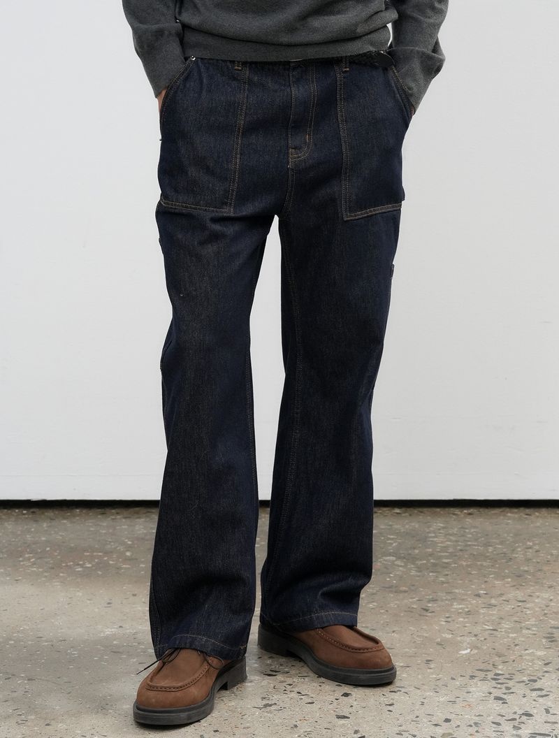 제너럴아이디어 GENERALIDEA MAN 와이드 카펜터 팬츠 [NAVY] SBE4M11009 SBE4M11009NA 149505