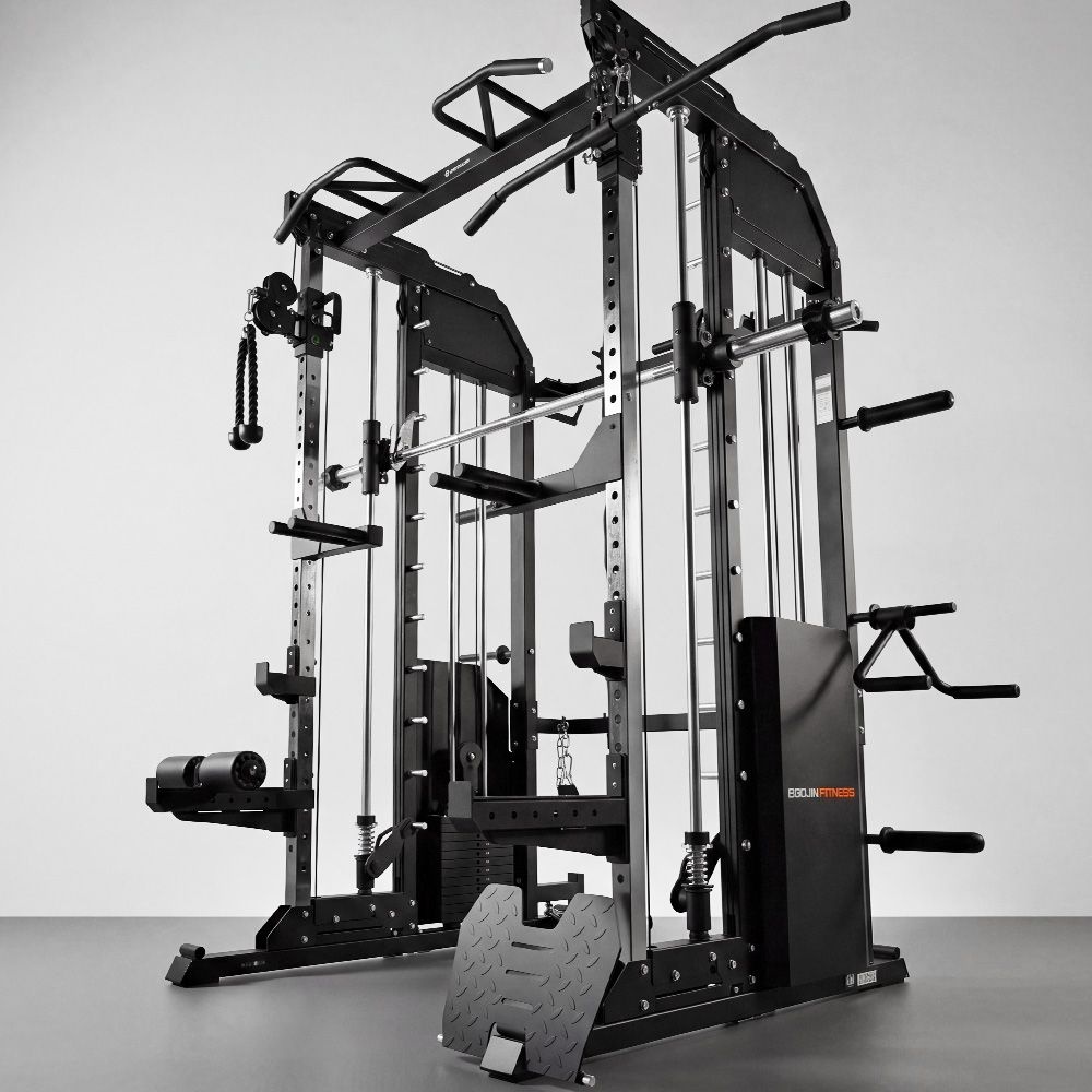 이고진 [ON특가] 스미스머신 6822SM 가정용 홈짐 헬스기구 멀티랙 파워랙 듀얼풀리 120kg 블럭 포함
