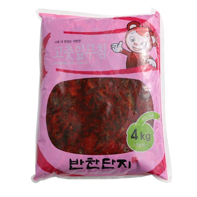 DANDONG RONGZHENG FOOD CO.LTD 반찬단지 [반찬단지] 고추잎무침 4kg 양념고추잎