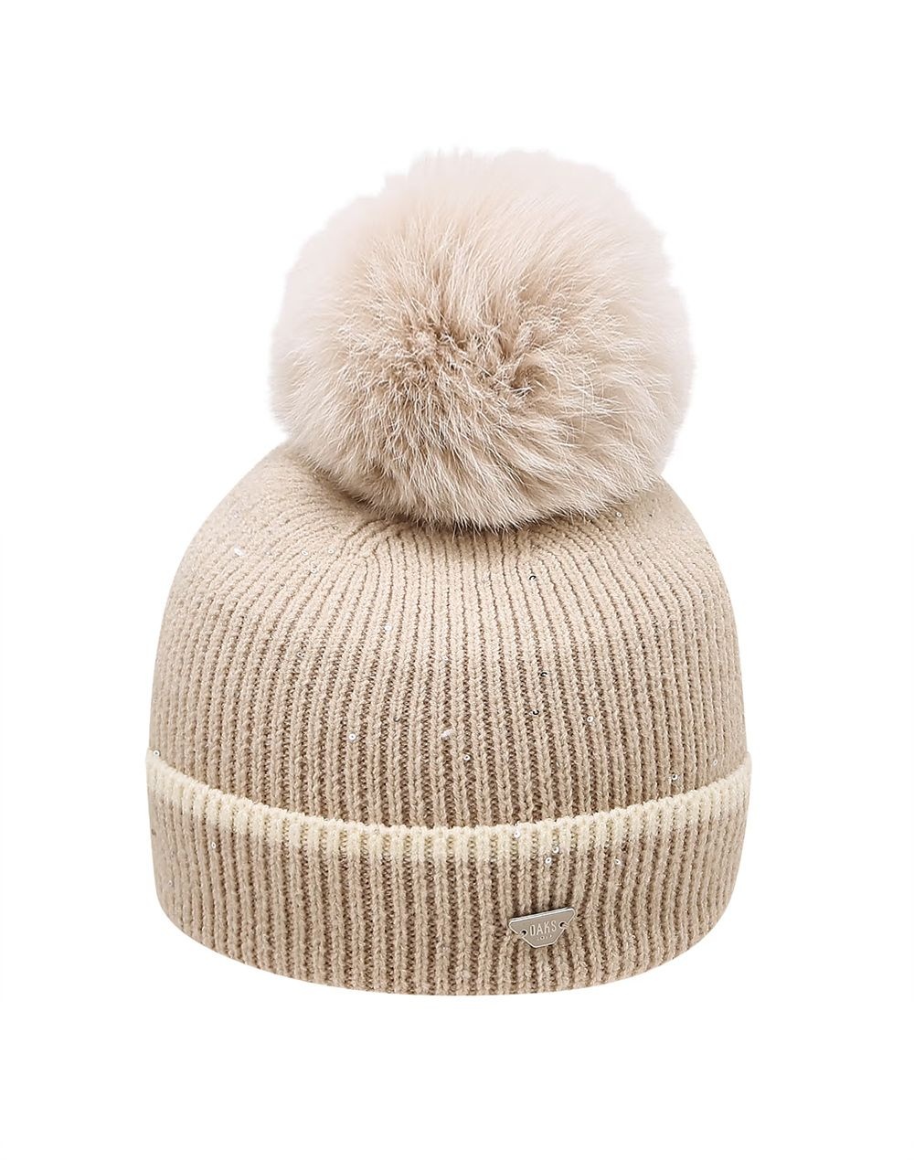 닥스 [AK수원점] [닥스]26FW PREMIUM 여성 FUR 방울 니트 비니 DNHE6F754I1