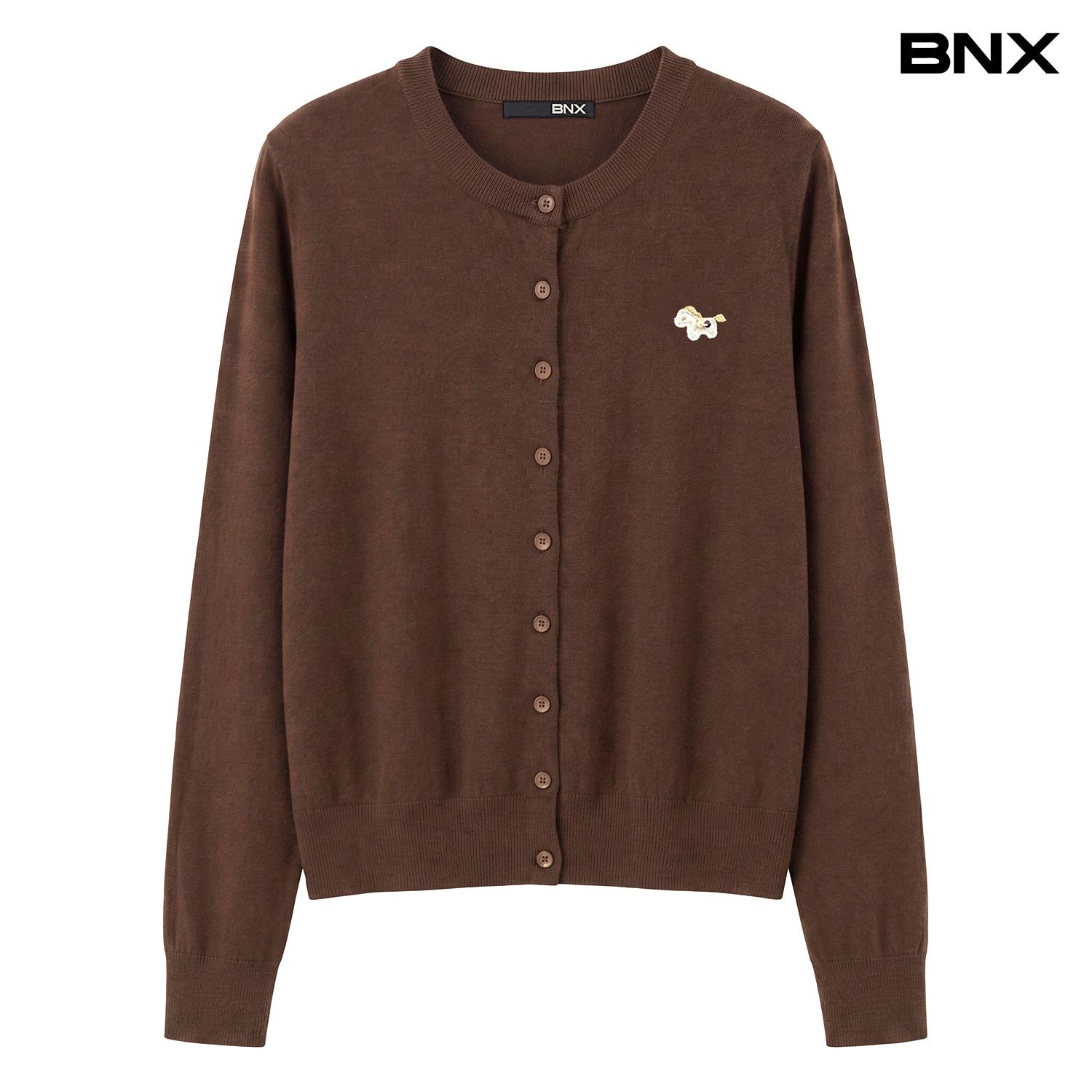 BNX 데일리 자수 포인트 루즈핏 니트 가디건 (BY3CD012L0)