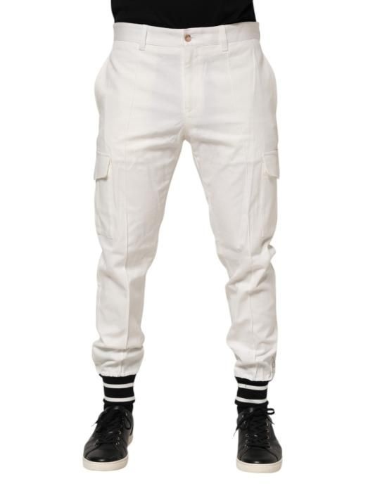 [해외] 돌체앤가바나 카고 팬츠 PAN76397 WHITE