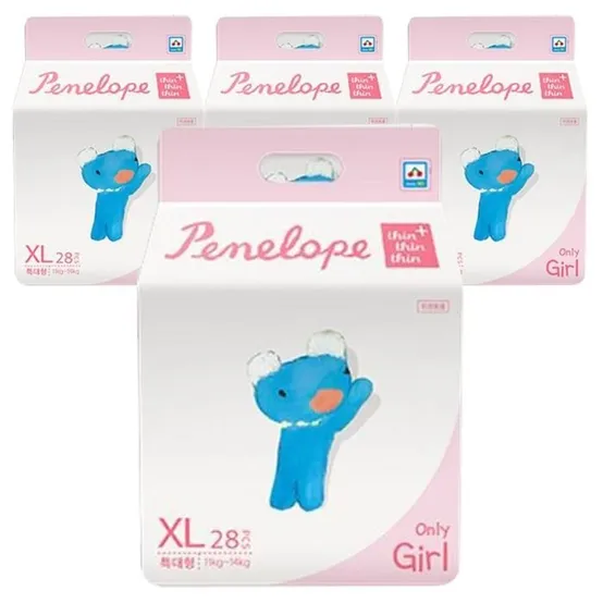 페넬로페 씬씬씬 플러스 팬티 5단계 특대 여아 28x4