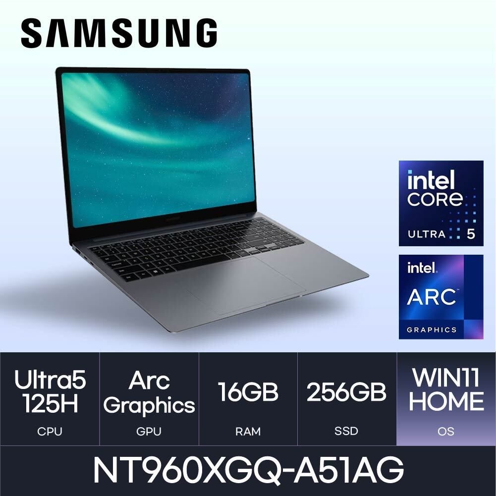삼성전자 HMC/ 삼성 갤럭시북4 프로 NT960XGQ-A51AG / 256GB WIN11 /고해상도 학생 사무용 가벼운 AI 노트북