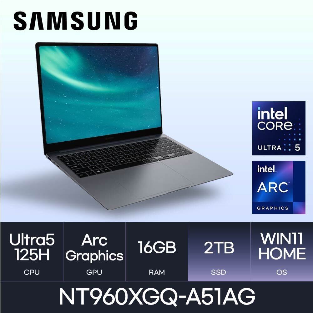 삼성전자 HMC/ 삼성 갤럭시북4 프로 NT960XGQ-A51AG / 2TB WIN11 /고해상도 학생 사무용 가벼운 AI 노트북
