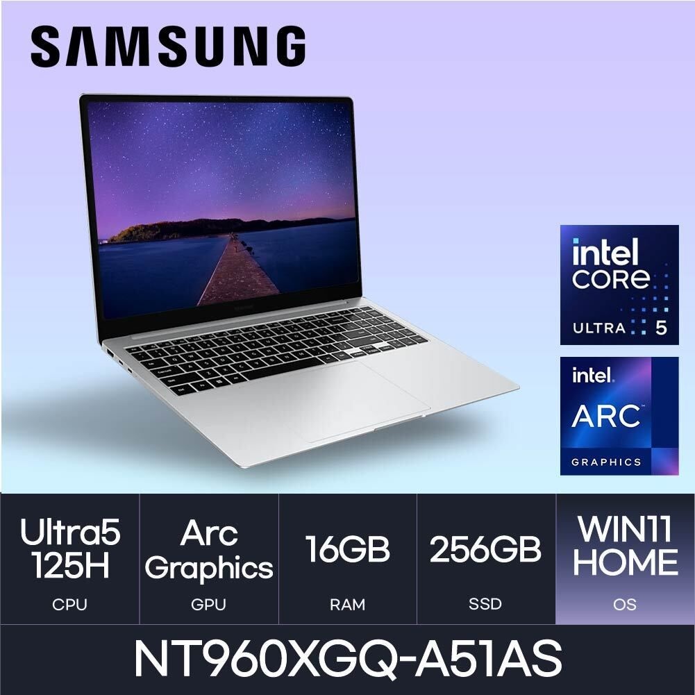 삼성전자 HMC/ 삼성 갤럭시북4 프로 NT960XGQ-A51AS / 256GB WIN11 /고해상도 학생 사무용 가벼운 AI 노트북