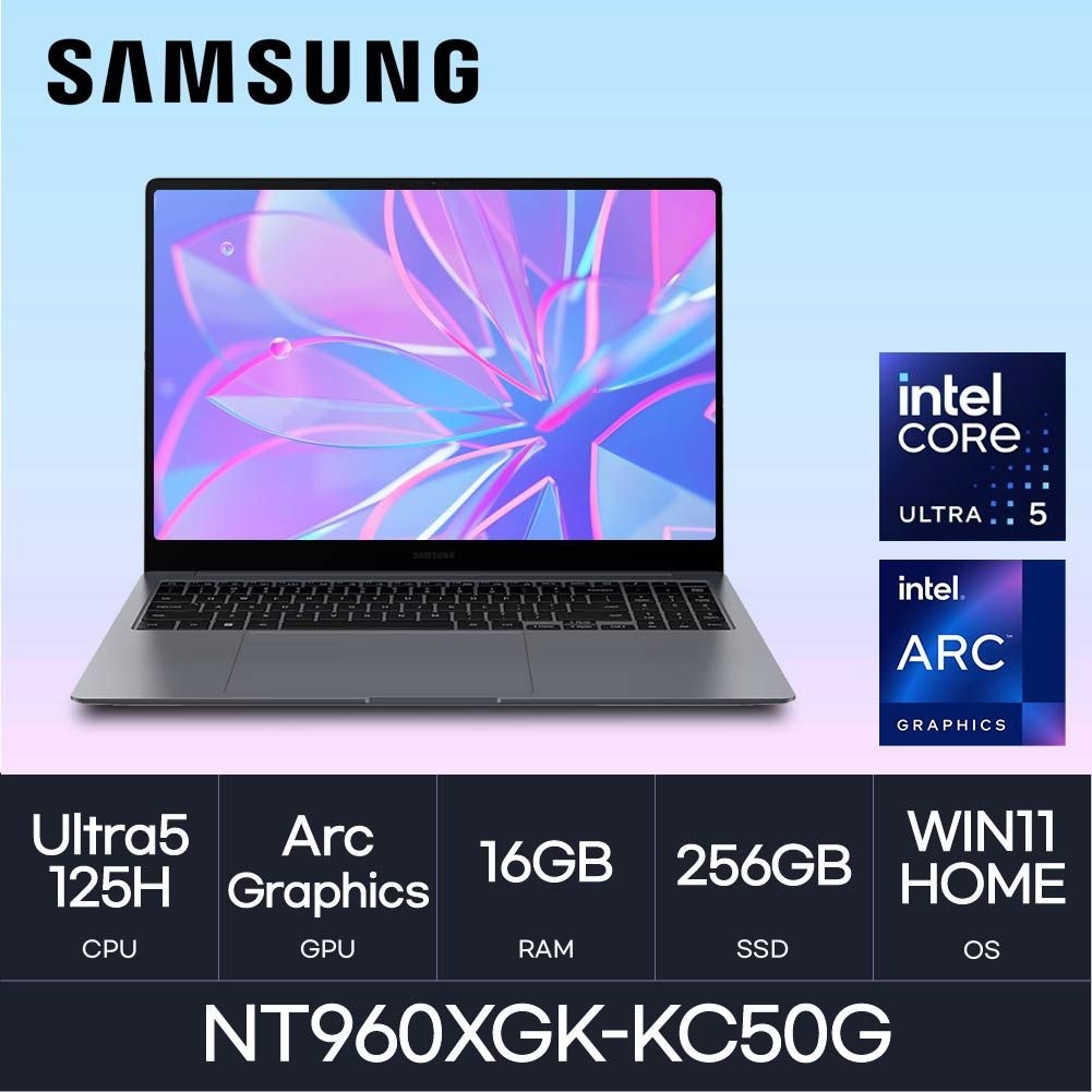 삼성전자 삼성전자 HMC/ 삼성 갤럭시북4 프로 NT960XGK-KC50G / 16GB 256GB WIN11 /고해상도 학생 사무용 가벼운 AI 노트북