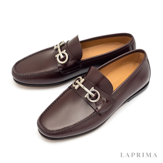라프리마 [FERRAGAMO] 페라가모 간치니 남성 로퍼 GALILEO NERO 758402