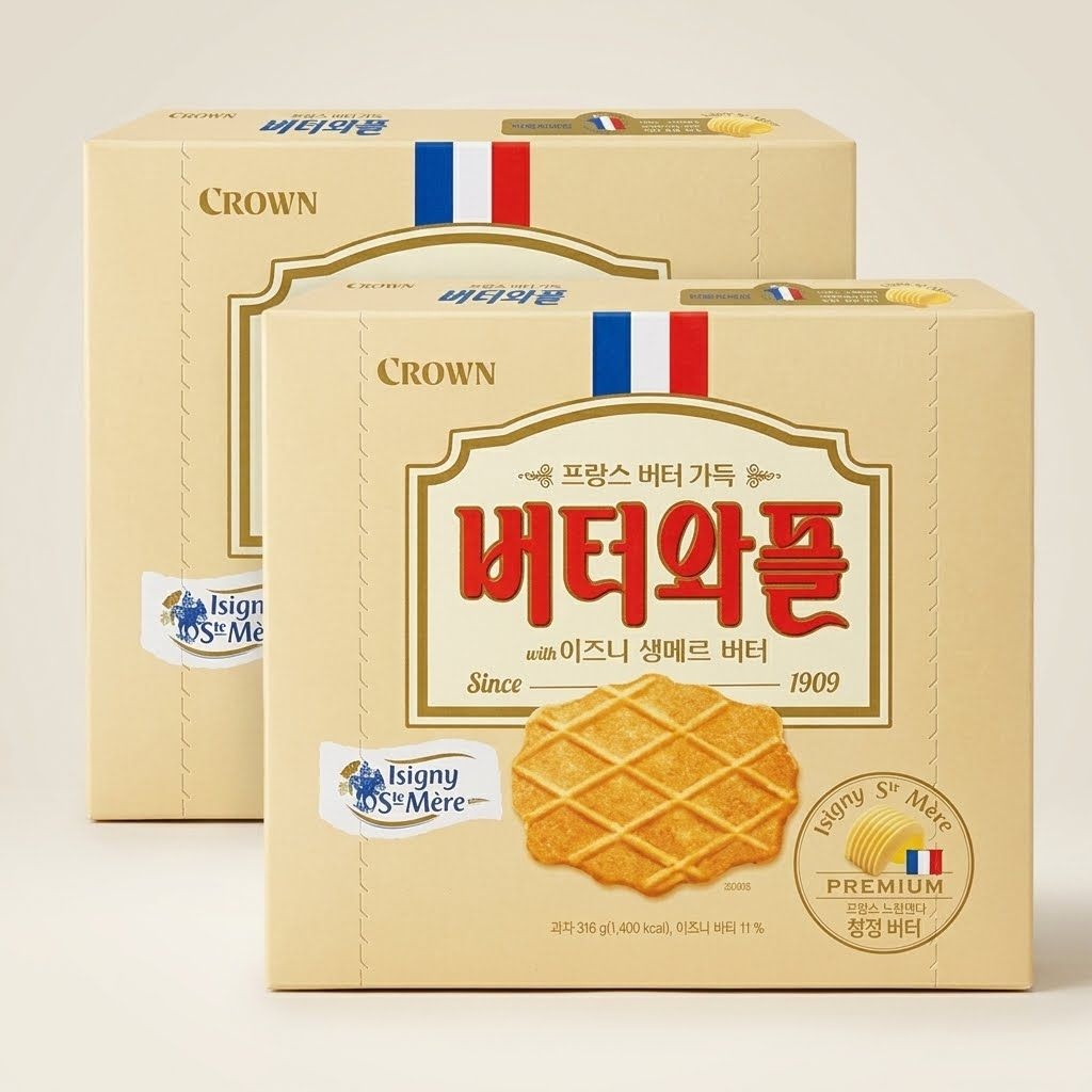 버터와플 이즈니생메르 버터 316g 2개
