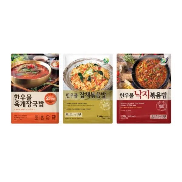 UnKnown 한우물육개장국밥,잡채볶음밥,낙지볶음밥총5,700g 738374