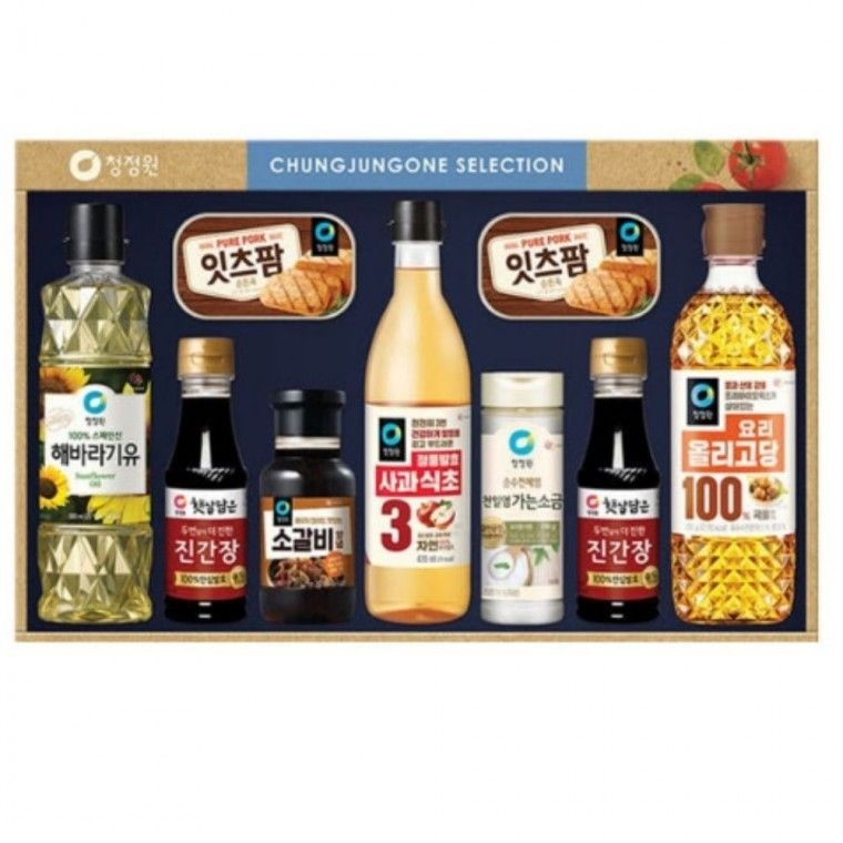 총알배송 추석 선물세트 청정원 정성 5호 양념세트 식용유 햄 식초 해바라기유 판촉물