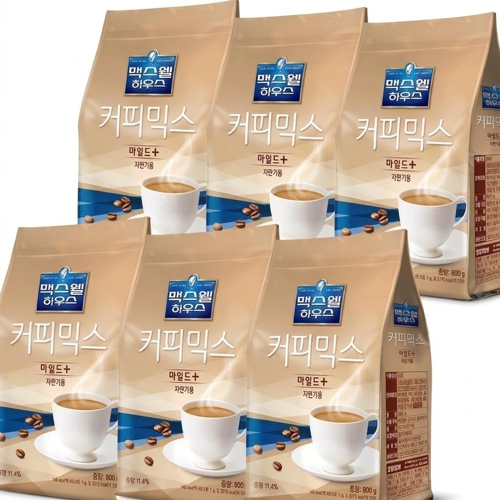맥스웰하우스 동서 플러스 마일드 커피믹스 맥스웰 800g 6개