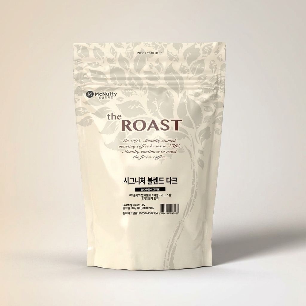 맥널티 원두 홀빈 블렌드 시그니처 다크 1KG