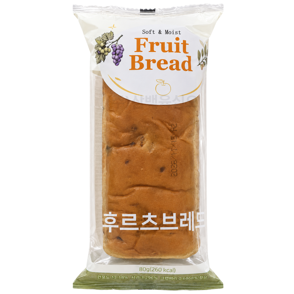 천원빵 후르츠브레드 80g ×40개