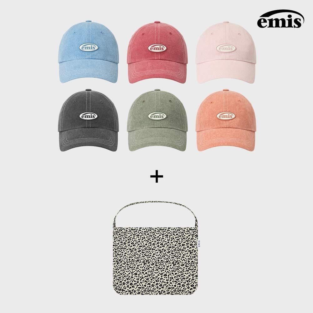 이미스 [롯데온 단독] EMIS 미니러버패치 볼캡 & 22Y 레오파드 에코백 SET