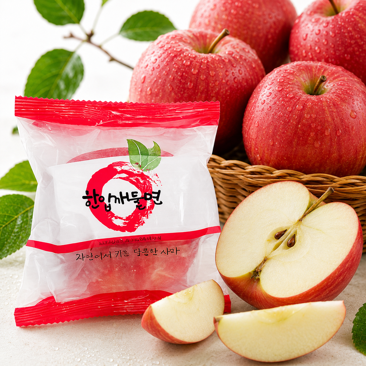 [온누리7%혜택]경북 햇 홍로 세척 사과 (실속/정품) 2kg 3kg 5kg 청송 문경 안동 꿀 사과 제철 과일 부사 (실속 세척 홍로사과 [소과] 2kg (9-12입내외))