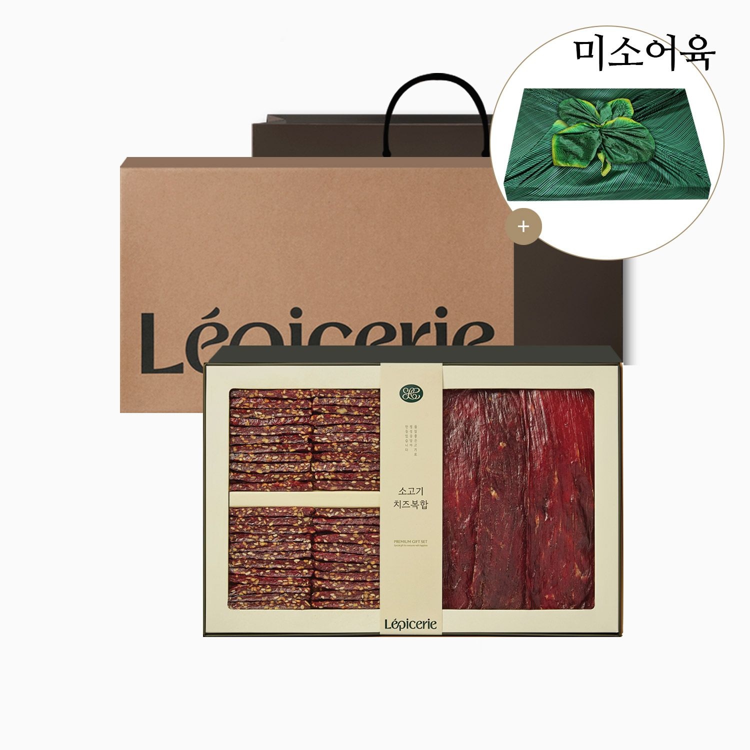 [롯데백화점] 미소어육 [미소어육]국내산 소고기 치즈복합육포 선물세트 510g