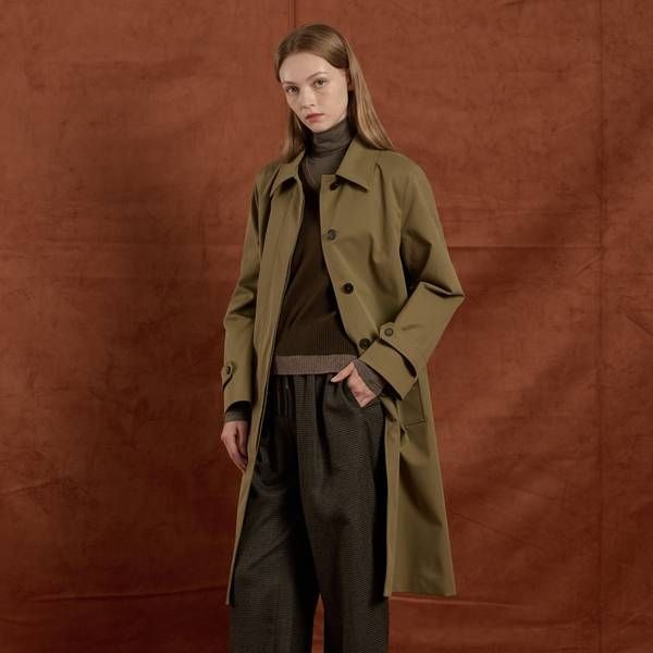 BCBG 벨티드 히든 버튼 트랜치 코트 B5W9N715 V5W8X3Y1 Z7A2B9C4