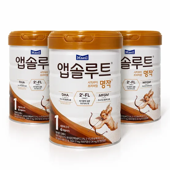 앱솔루트 명작 분유 1단계 800g X 3개