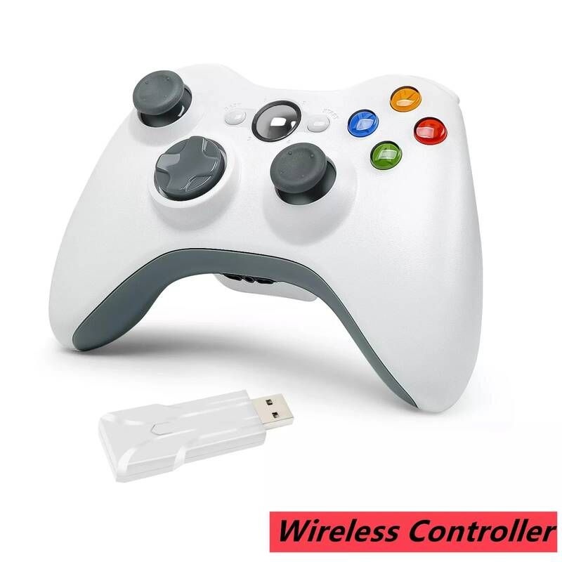 [해외] 엑스박스패드 교체 하우징 케이스 액세사리 XBOX컨트롤러 Xbox 360 용 무선 컨트롤러 2.4GH 게임 패드 조이스틱 및 Slim