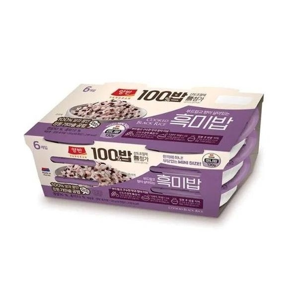 양반 100밥 흑미밥 130g x 36개