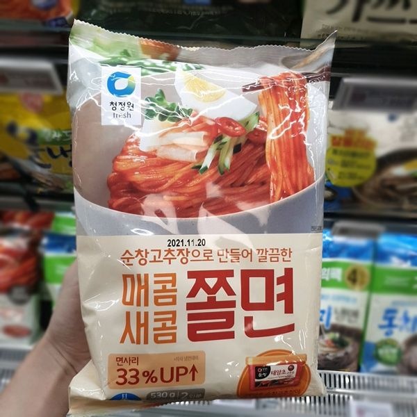 청정원 매콤새콤 쫄면 530g
