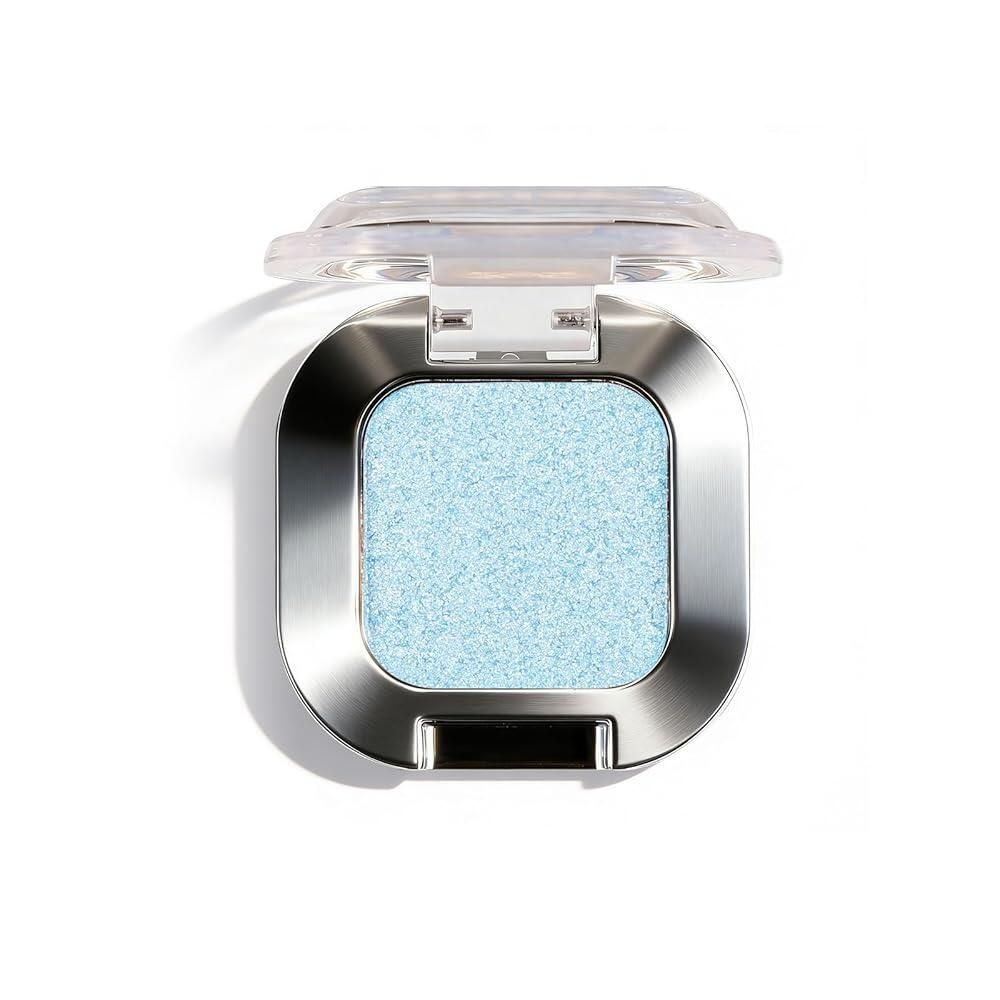 PASNOWFU [해외] PASNOWFU Peach pink Glitter Single Eyeshadow Palette Shimmer Pressed Powder for Sunset Summer & Golden Hour Makeup Highly Pigmented Easy to Apply Smud