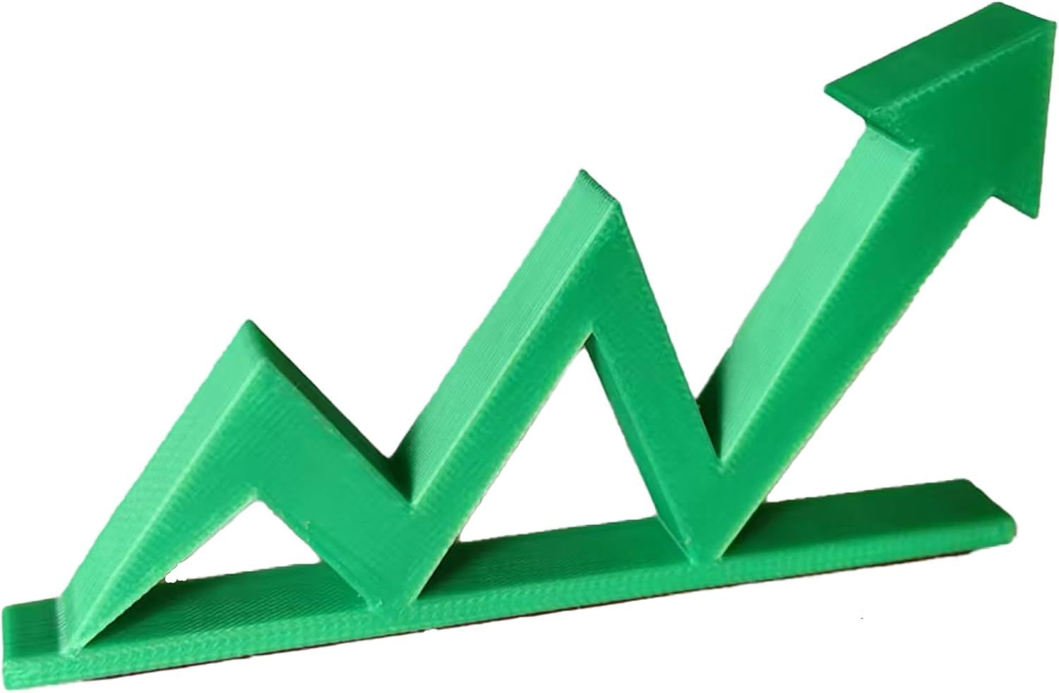 Hrua 주식시장 장식품 NASDAQ 강세 녹색 화살표 모니터 | 3D 프린팅된 나스닥 차트. 데이 트레이더와 암호화폐