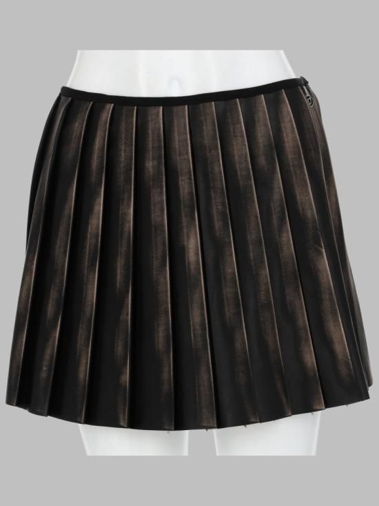 [해외] 디젤 26SS 디젤 Short pleated distressed effect 스커트 A21153 0ALBP9XX BROWN