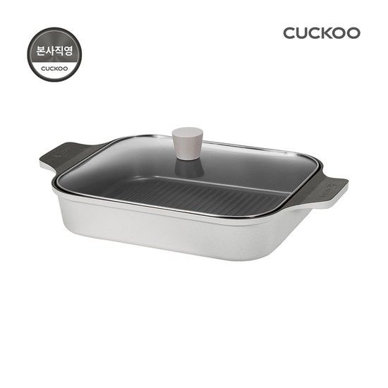 쿠쿠 본사직영) 킨델 IH 사각그릴 팬 28cm CIG-B10H(모든열원사용)