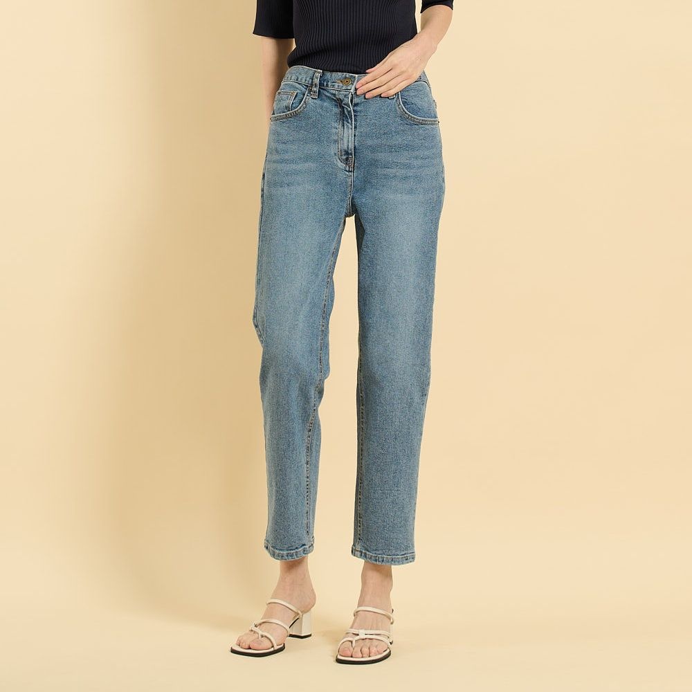 BCBG G 백밴딩 데님 팬츠 (B5F7G370)