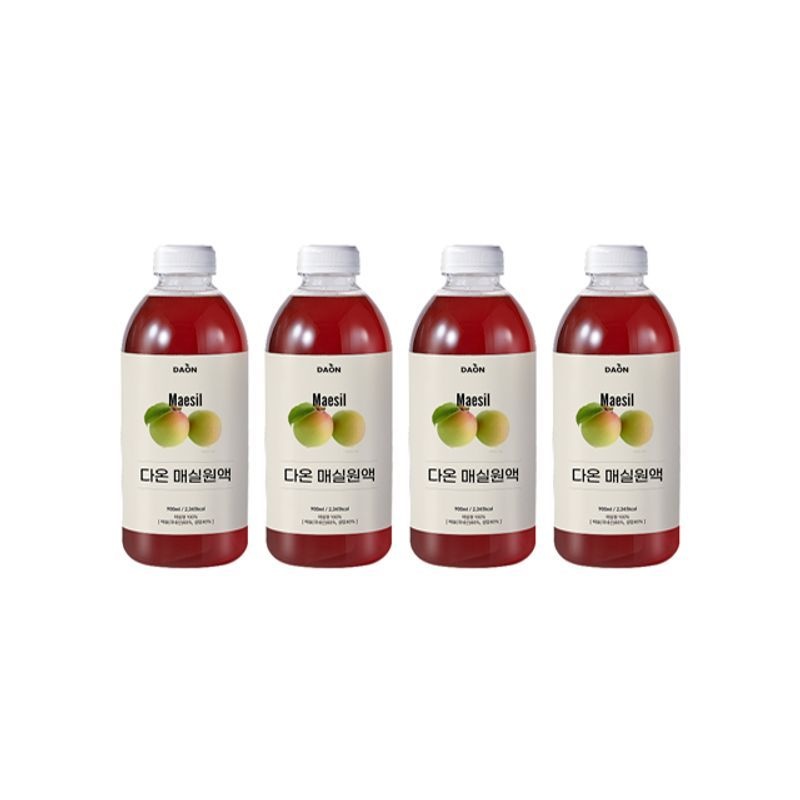 무농약 매실로 만든 3년숙성 다온매실원액 900ml 3+1병