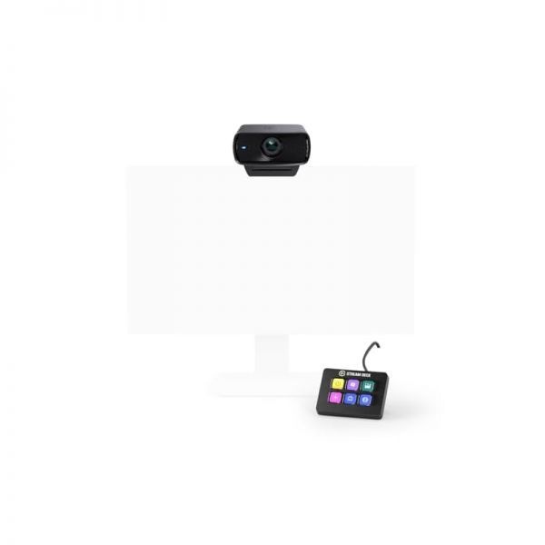 [해외] Elgato 엘가토 Facecam MK.2 Stream Deck Mini 스트리밍 게임 화상 통화 녹화에 최적화된 프리미엄 풀 HD 웹캠으로 완벽한 통