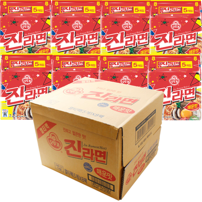 진라면 오뚜기 매운맛120g 40개 한박스 멀티팩 봉지 국민라면 식사대용 캠핑