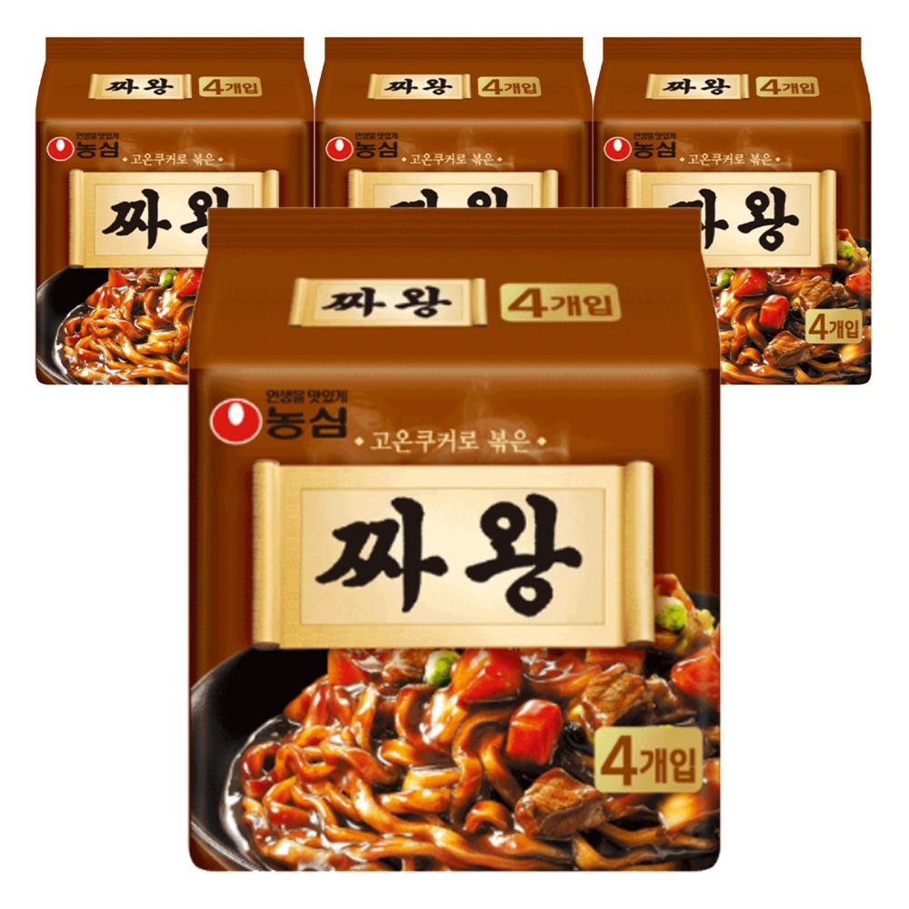 농심 짜왕 134g 16개 국민라면 식사대용 캠핑