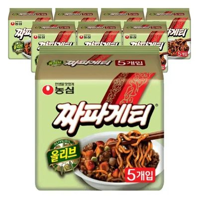 농심 올리브 짜파게티 140g 40개 국민라면 식사대용 캠핑
