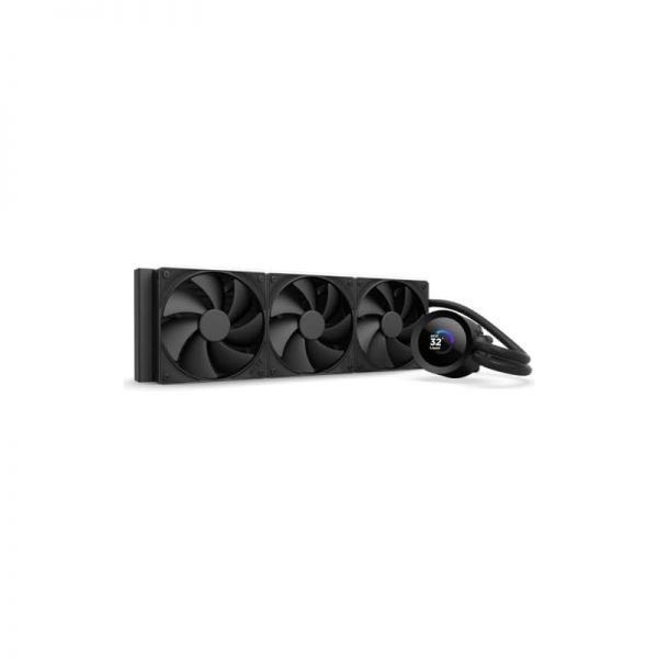 [해외] NZXT Kraken Plus 360 – 일체형 CPU 수랭 쿨러 360mm 라디에이터 F120P 팬 3개 맞춤형 1.54인치 정사각형 LCD AMD AM5 AM4 Intel LGA