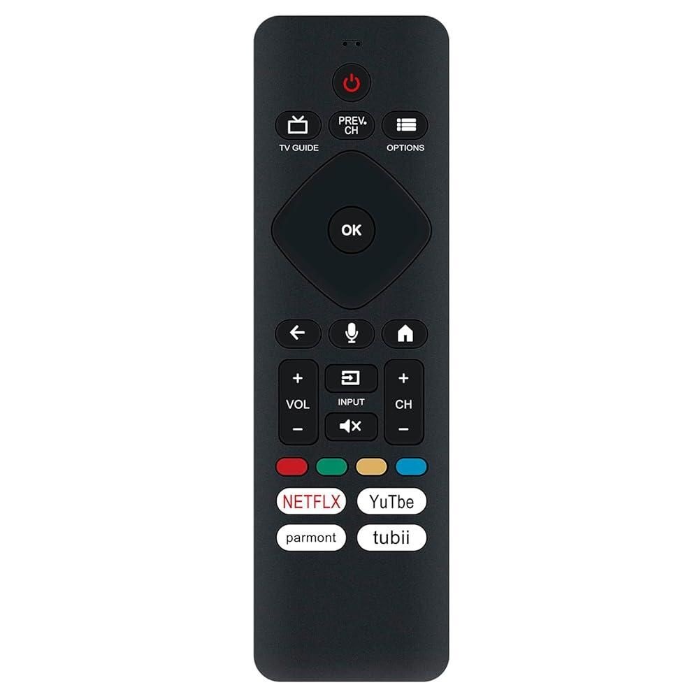 [해외] URMT26CND001 호환교체용 음성 원격 커맨더 필립스 안드로이드 TV 32PFL5505/F7 65PUL7472/F7 55PFL5604/F7 75PFL5704/F7 43PFL5604/F7 50P
