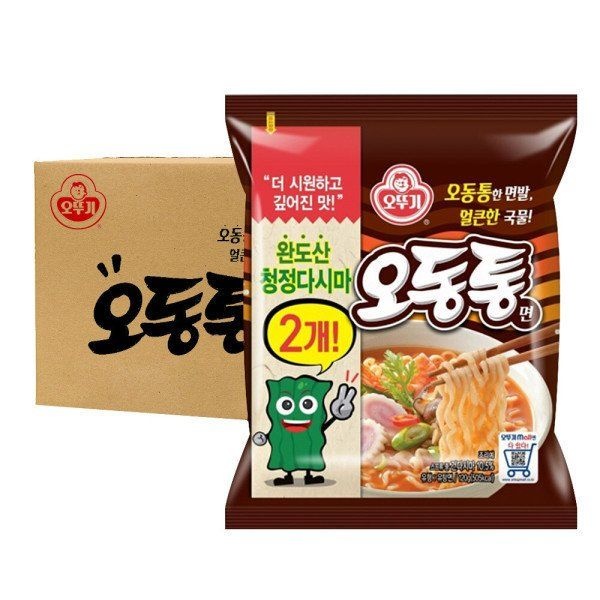 오뚜기 (박스) 오동통면120g 40입 대용량 단체 라면 국민