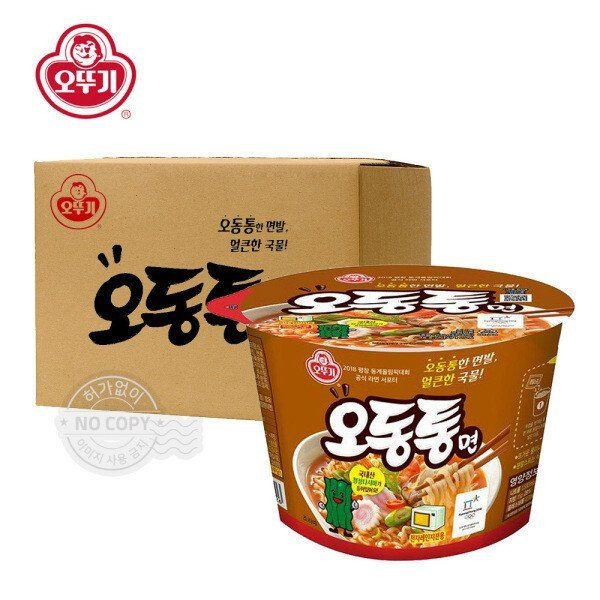 오뚜기 (박스) 오동통면 큰컵100g 12입 대용량 라면 국민