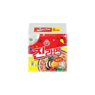 오뚜기 진라면매운맛 120g 5입 멀티 4봉 국민 라면
