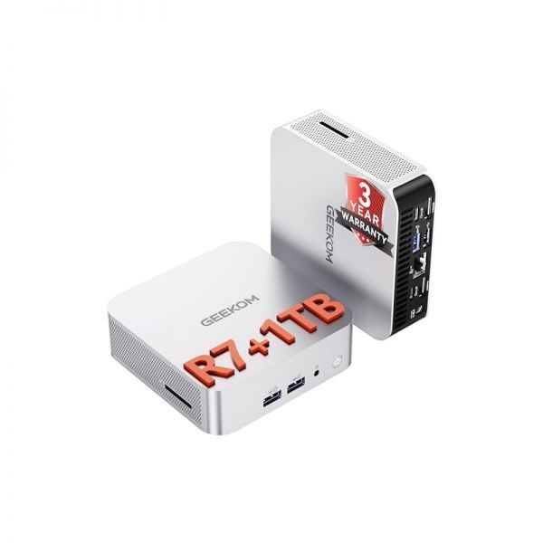 GEEKOM [해외] GEEKOM A8 미니 PC AMD Ryzen 7 8745HS Beats 6800H 32GB DDR5 RAM 1TB NVMe SSD 가정 비즈니스용 Windows 11 Pro 데스크톱 컴퓨터 Radeon 780M
