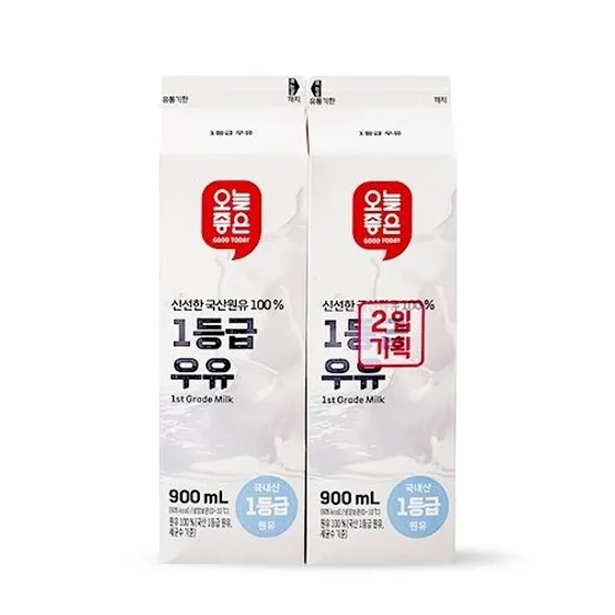 오늘좋은 1등급우유 (900ML*2)