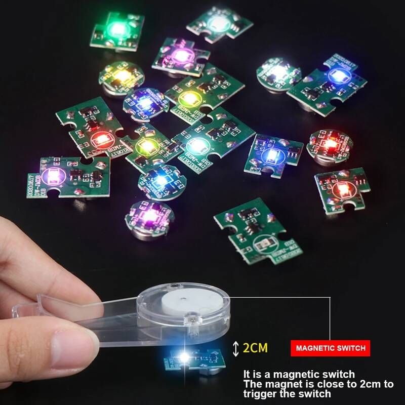 [해외] 건담 DIY 모델링 마그네틱 컨트롤 LED 램프 마그네트론 스위치 애니메이션 피규어 플러스 라이트 모델 배터리 없는