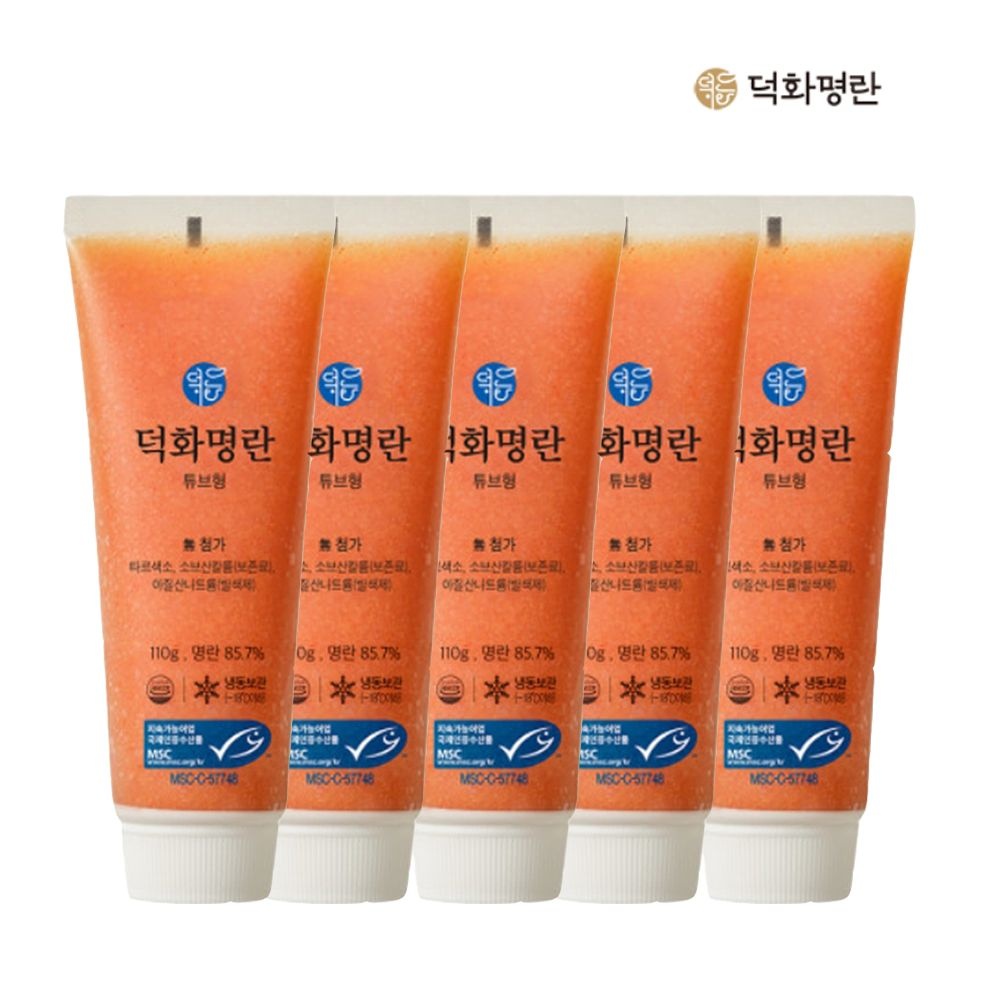 덕화명란 명란튜브 오리지날 110g 5개