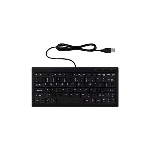 CUQI [해외] CUQI 미니 키보드 소형 유선 82키 가위식 USB 인터페이스 안드로이드 윈도우 PC 노트북 라즈베리 파이 10 8 7 호환 24879